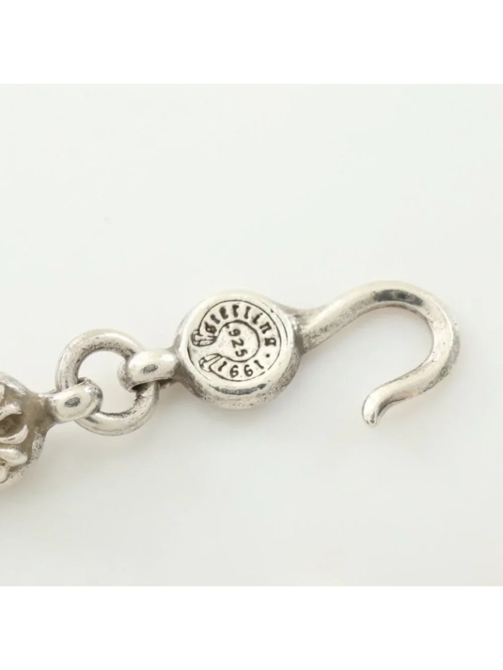 Chrome Hearts Ha Necklace Cross 925 Sterling Silver